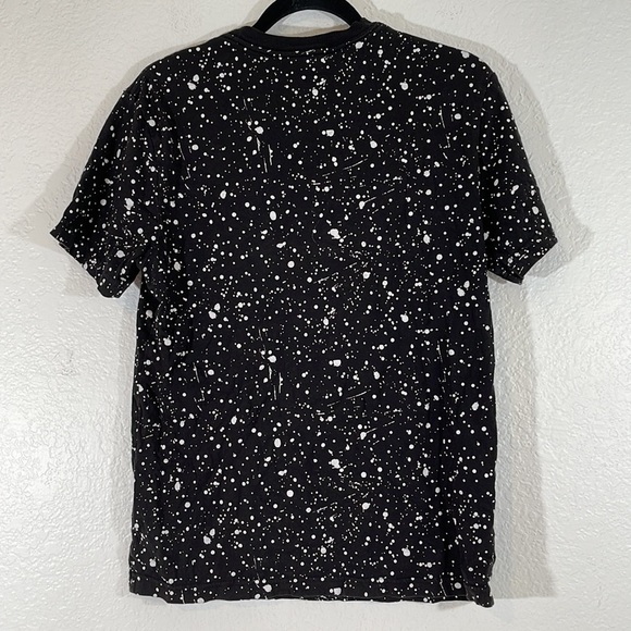 Peanuts Joe Cool Snoopy T-Shirt M Black White Graphic Tee All Over Print - Picture 3 of 4